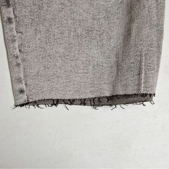 Ava & Viv Plus Size High-Rise Stretch Denim Jean Shorts Gray Acid Wash New! - Picture 8 of 9